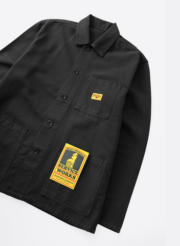 CANVAS COVERALL JACKET BLACK