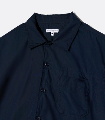 Camp Shirt Dk Navy Cotton Broadcloth