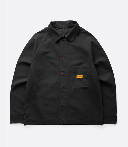 HERRINGBONE FOH JACKET BLACK