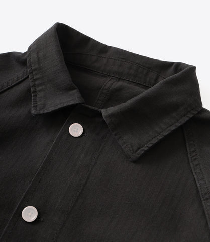 HERRINGBONE FOH JACKET BLACK