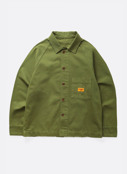 HERRINGBONE FOH JACKET PESTO