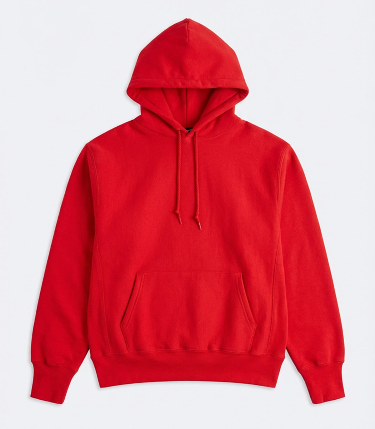 Hooded sweater cross-knit Red