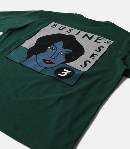 Nothing  Please Tee Pine Green