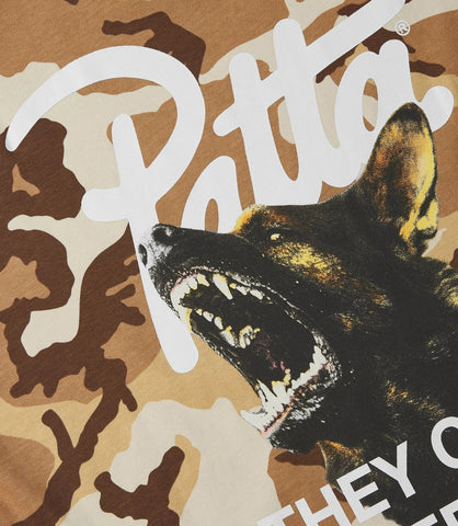 Patta Bark Tshirt Woodland Camo