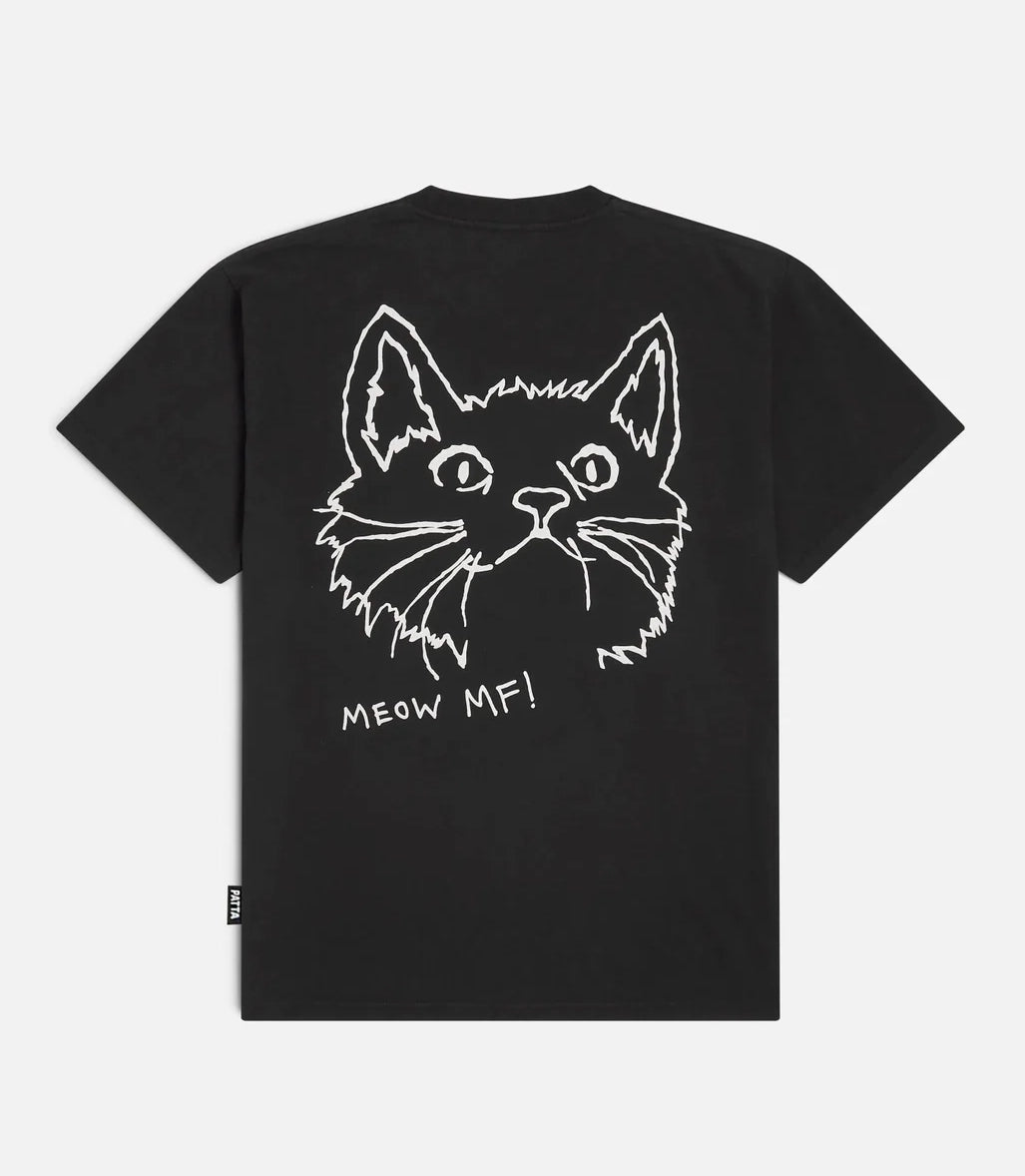 Patta Meow Tshirt Black