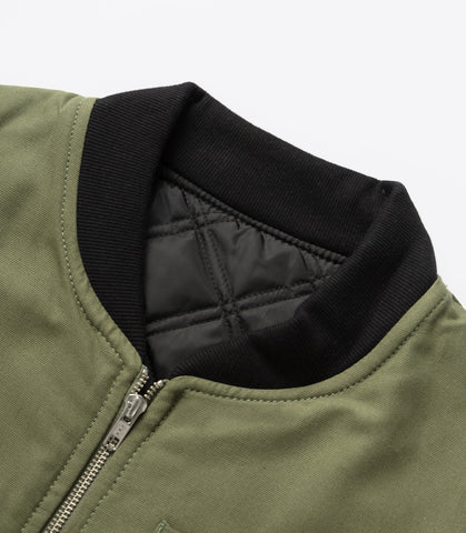 PADDED WORK VEST JACKET OLIVE